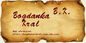 Bogdanka Kral vizit kartica
